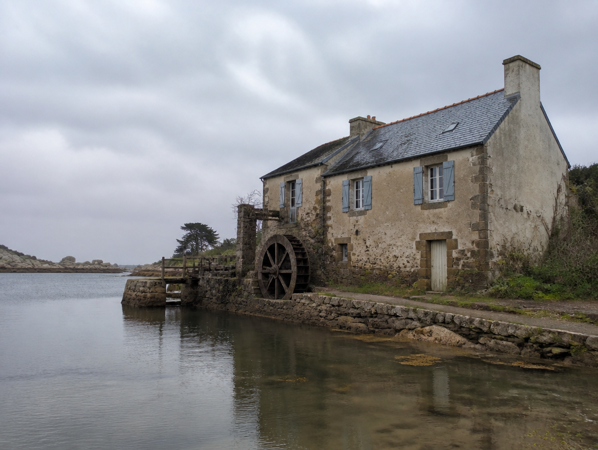 Mill by the sea